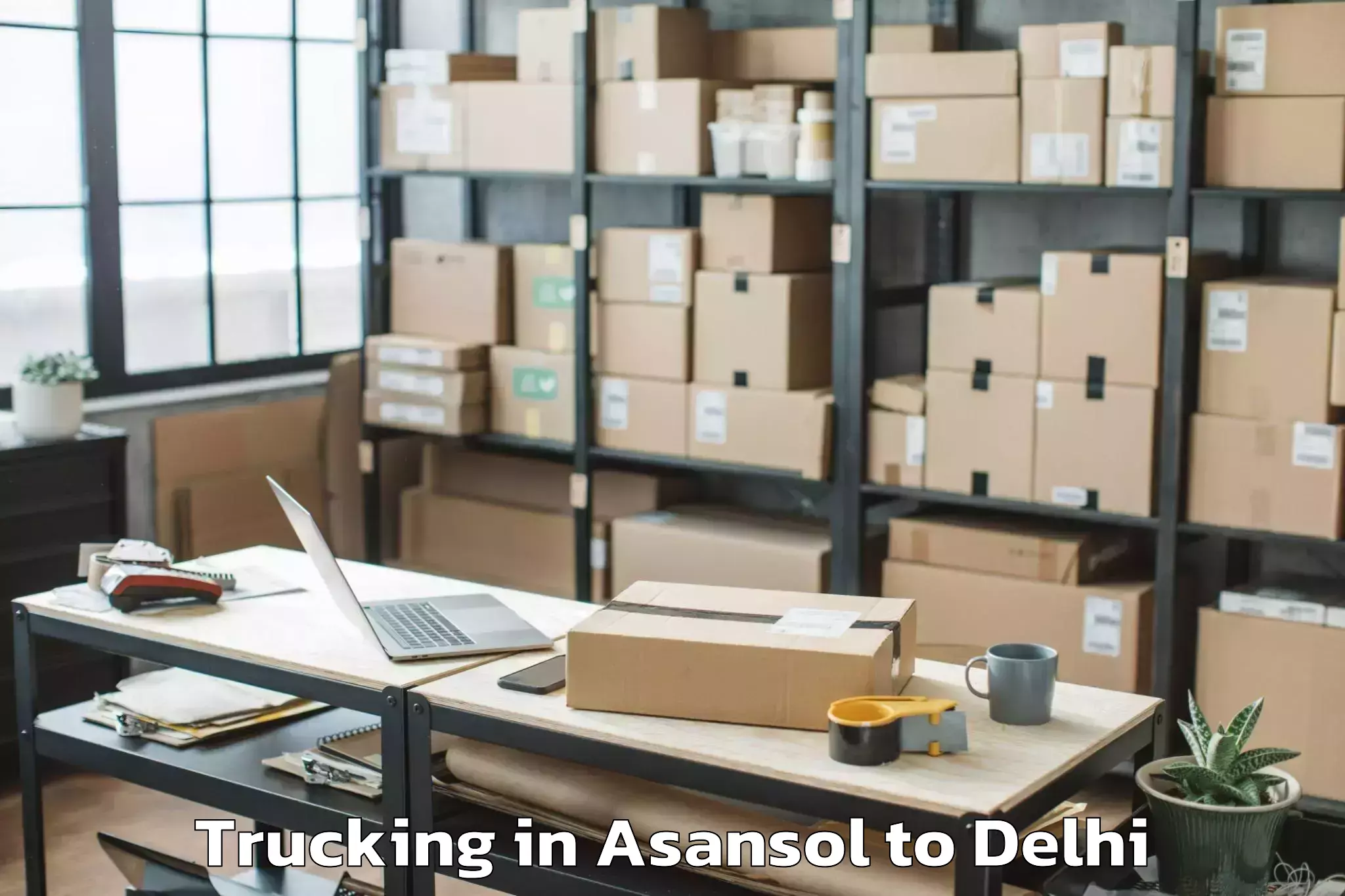 Book Asansol to V3s East Centre Mall Trucking Online